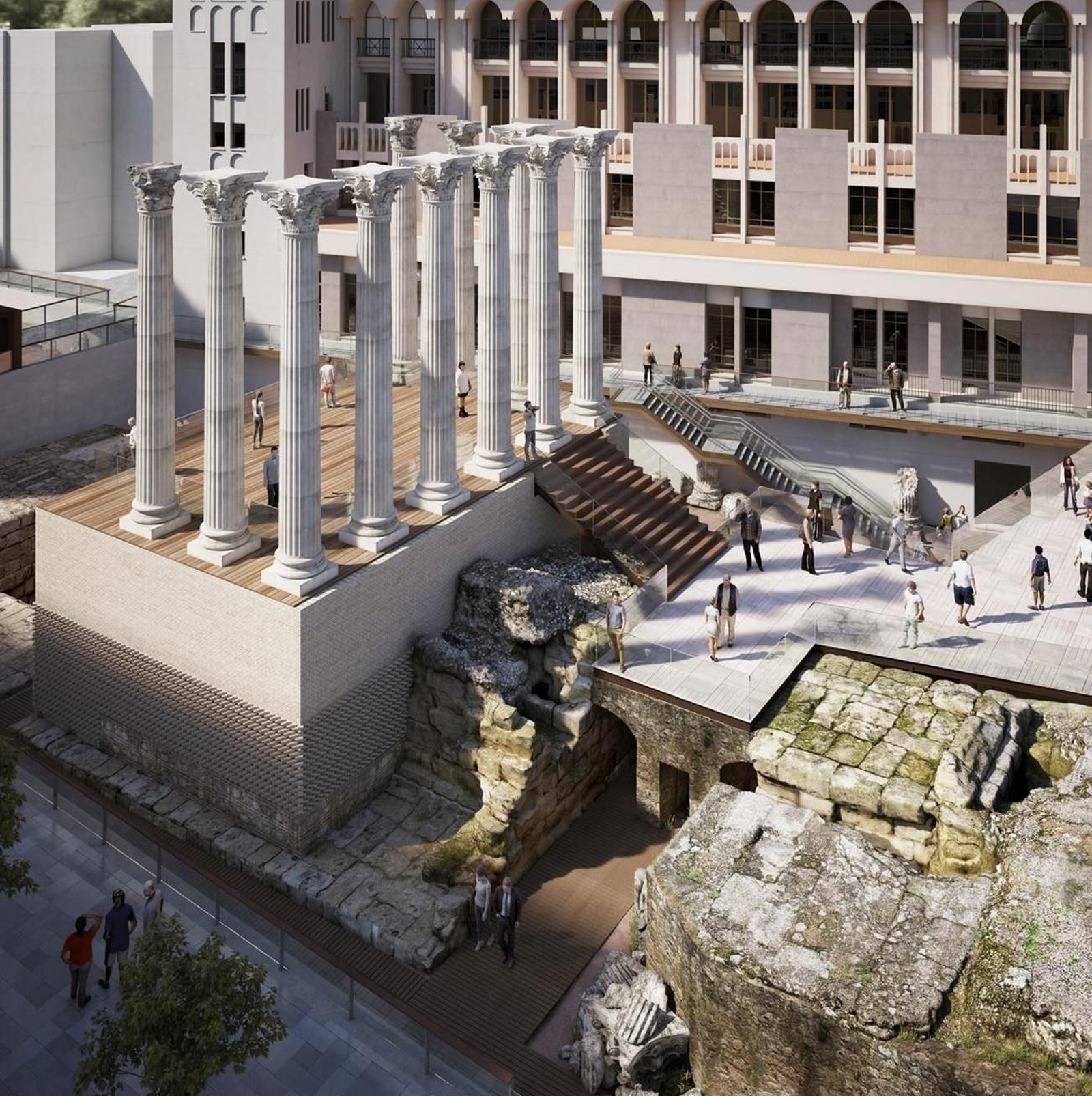 El Templo Romano de Córdoba estará totalmente rehabilitado el próximo año