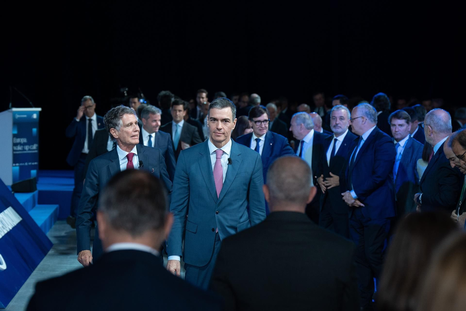 El presidente del gobierno, Pedro Sánchez, y el presidente del Cercle d'Economia, Jaume Guardiola, durante la 40ª Reunió Cercle d'Economia. El presidente del gobierno, Pedro Sánchez, y el presidente del Cercle d'Economia, Jaume Guardiola, durante la 40ª Reunió Cercle d'Economia.